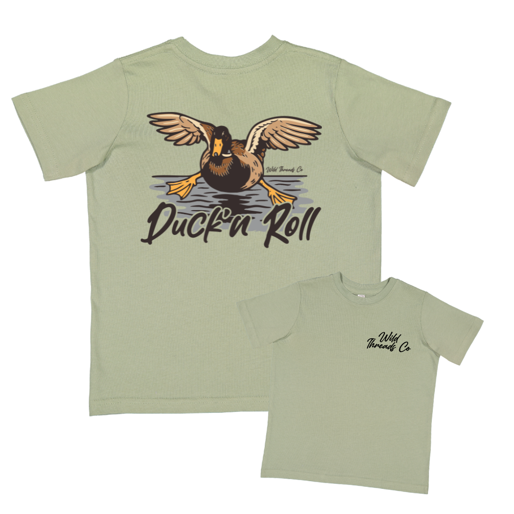Duck 'N Roll Tee: Sage