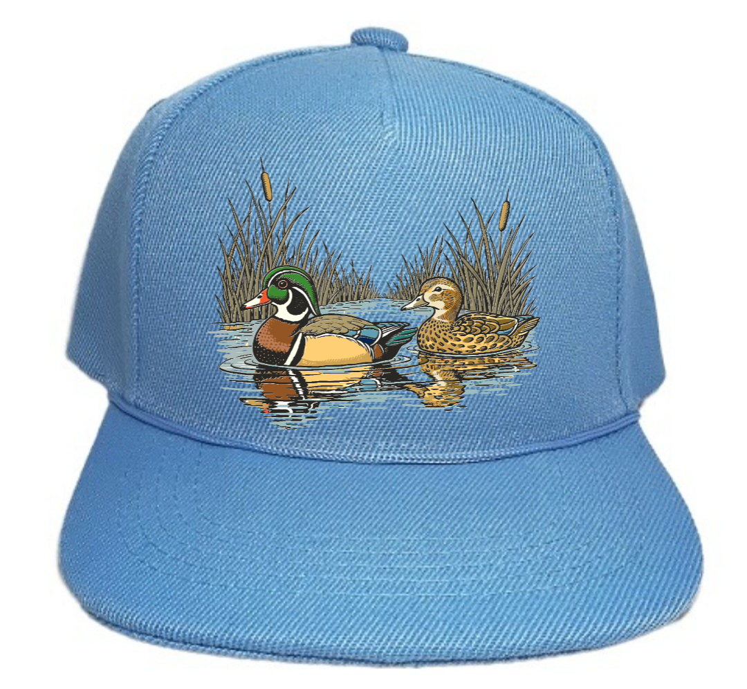 Toddler Baby Kids Snapback Hat - Duck Dog Hunting : Sky / Toddler / Ducks