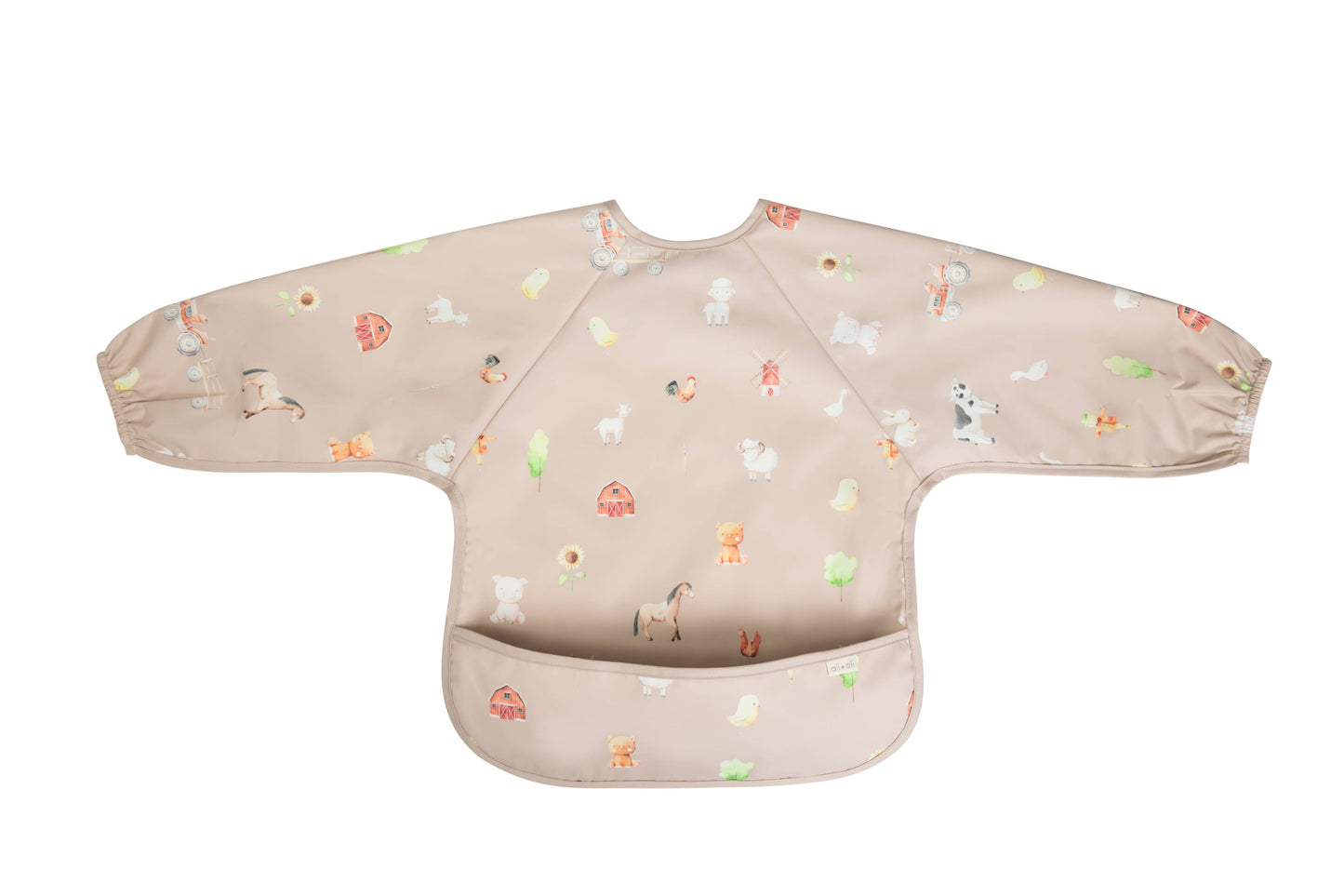 Smock Bib for Baby & Toddler Long Sleeve (Farm)