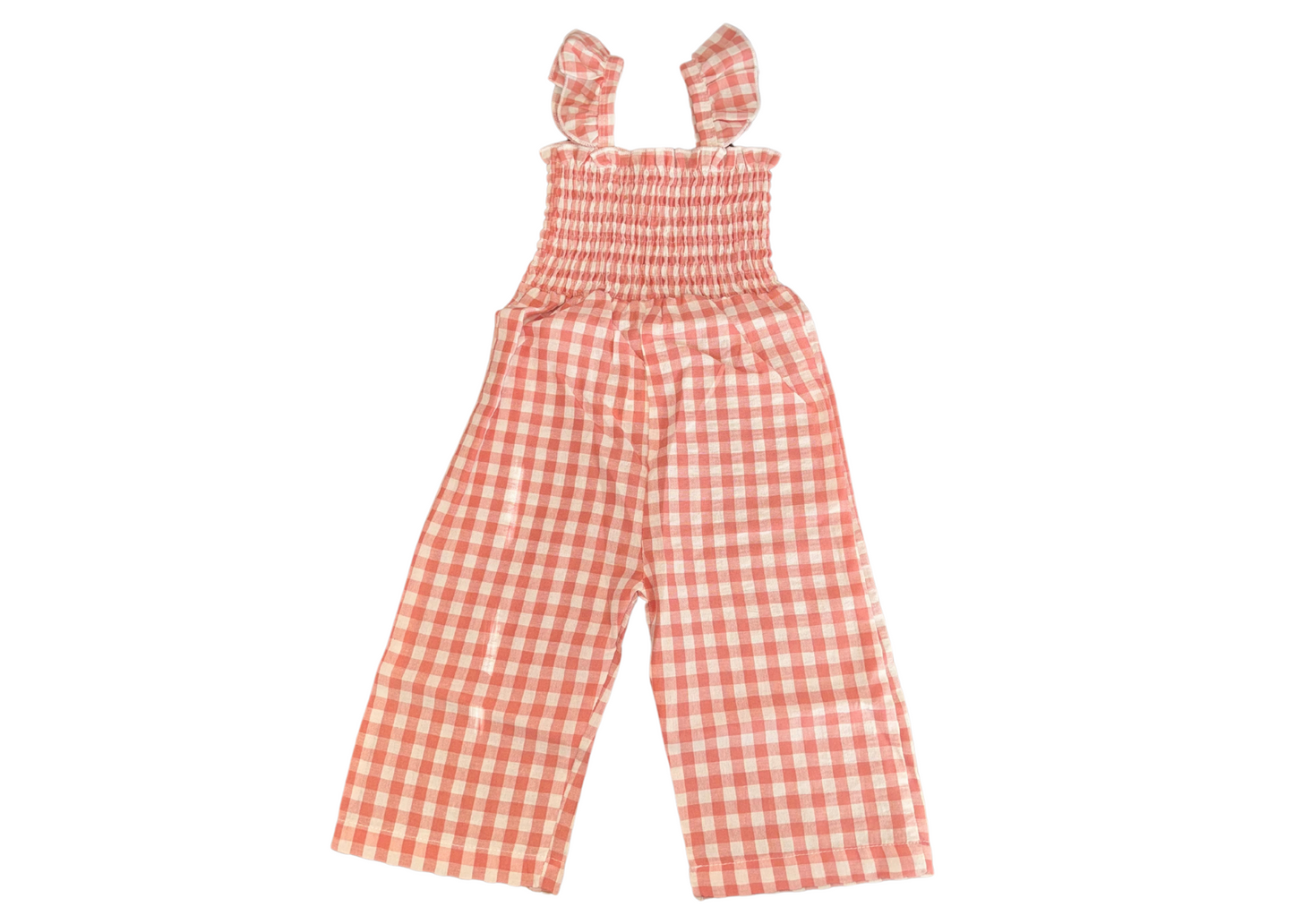 Gingham Scrunch Jumpsuit