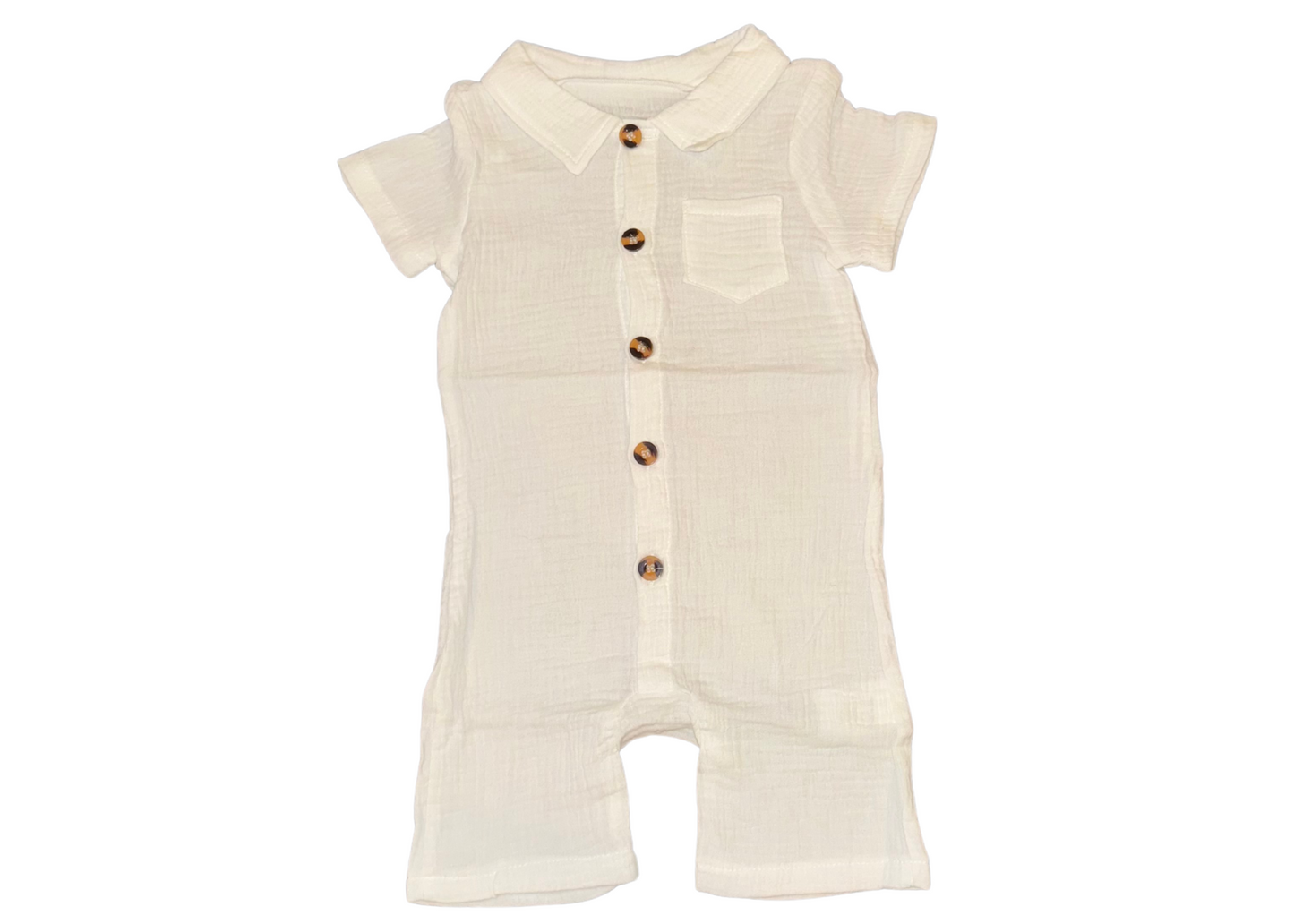 White Linen Jumpsuit