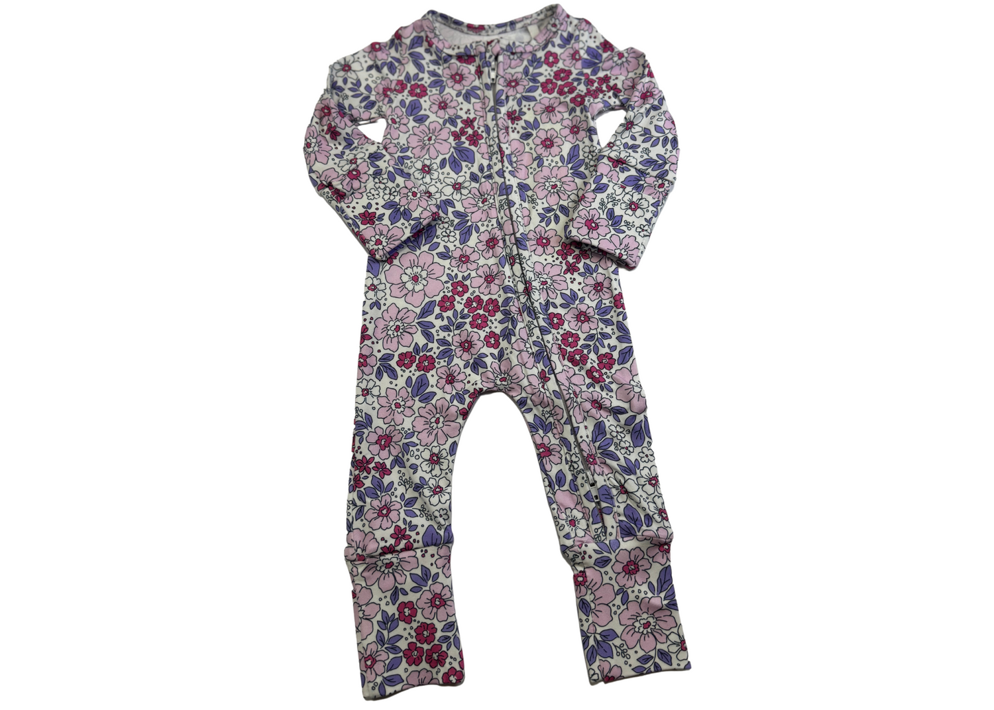 Violet Floral Comfort Zippy