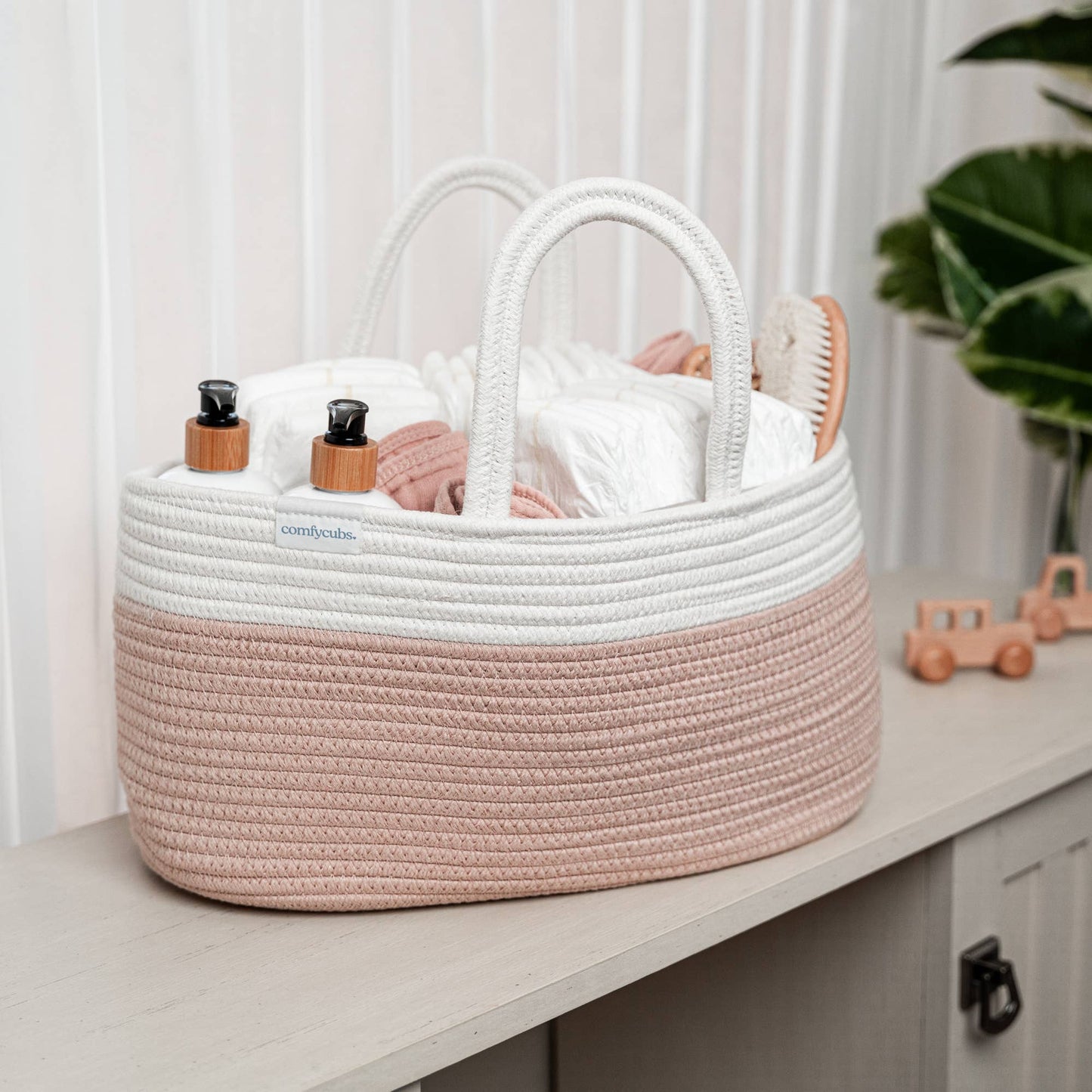Diaper Caddy Organizer by Comfy Cubs: Blush