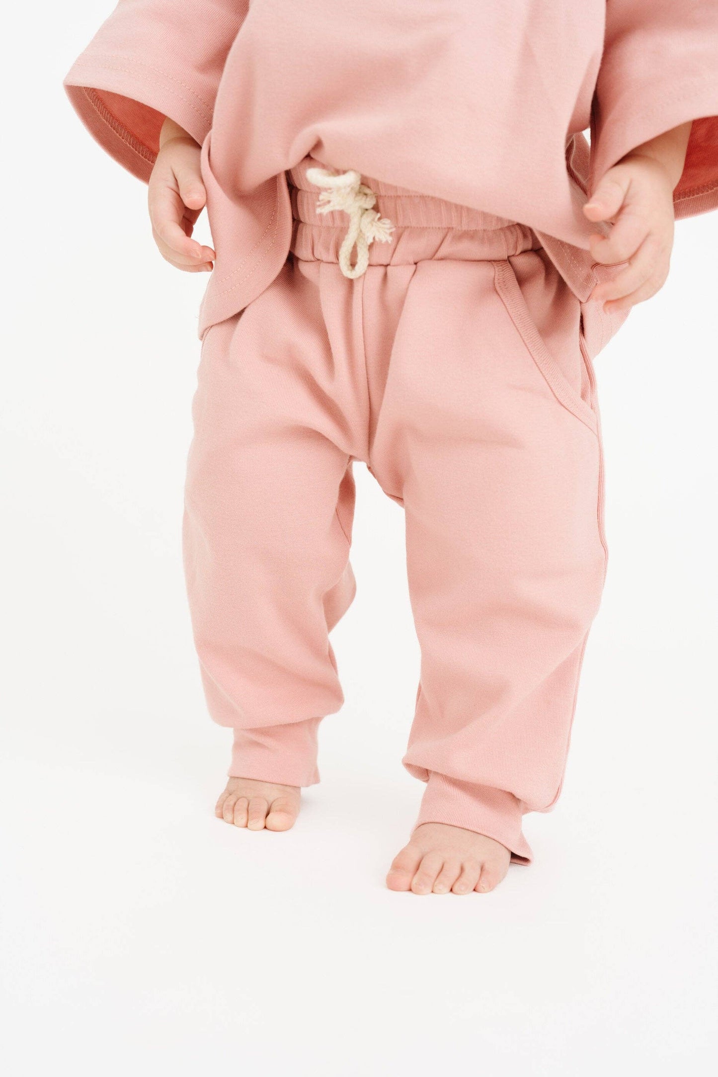 Pink Duck Embroidered Slouchy Set