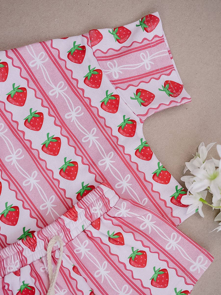 Strawberry Shorts Set