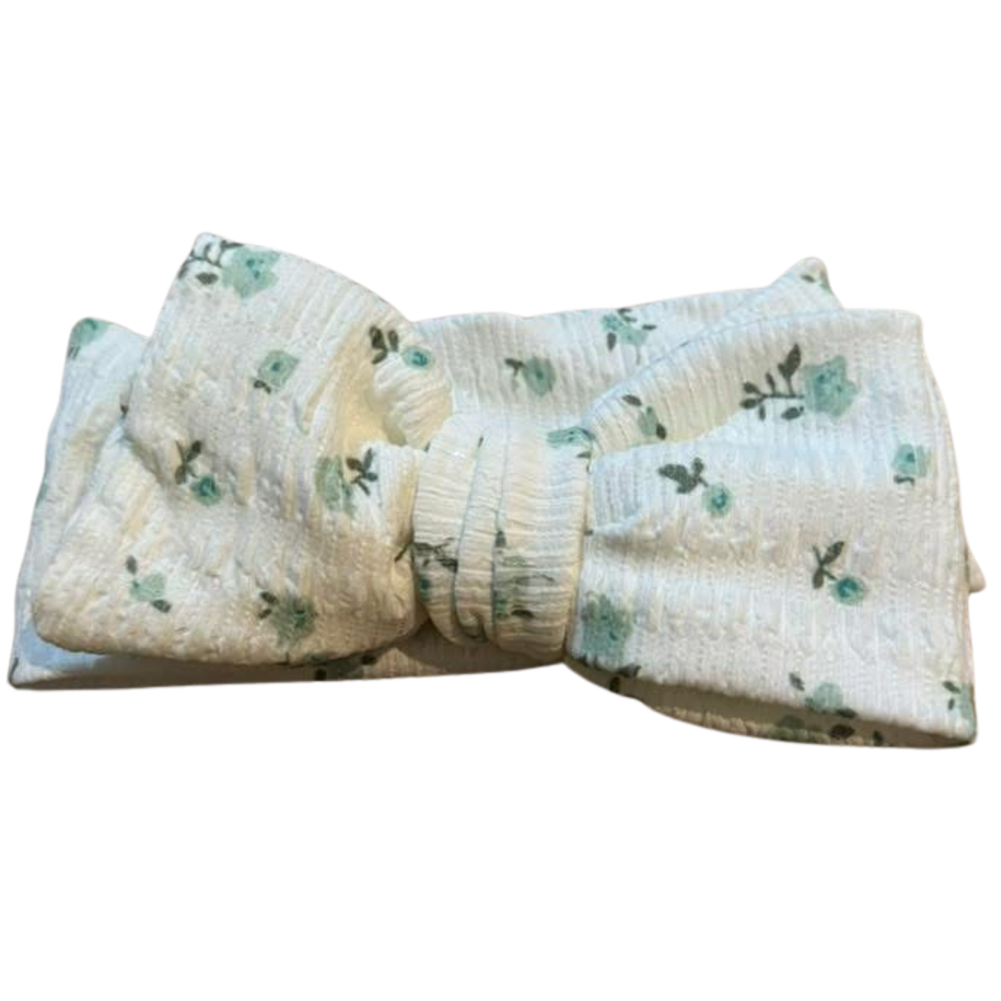 Floral Waffle Headwrap Bow