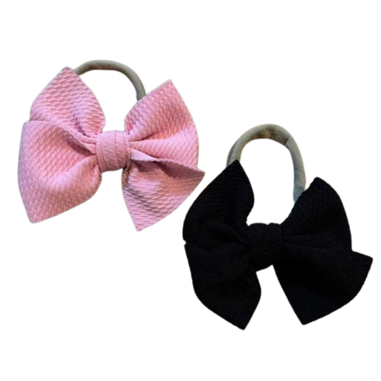 Waffle Stretch Headband Bows