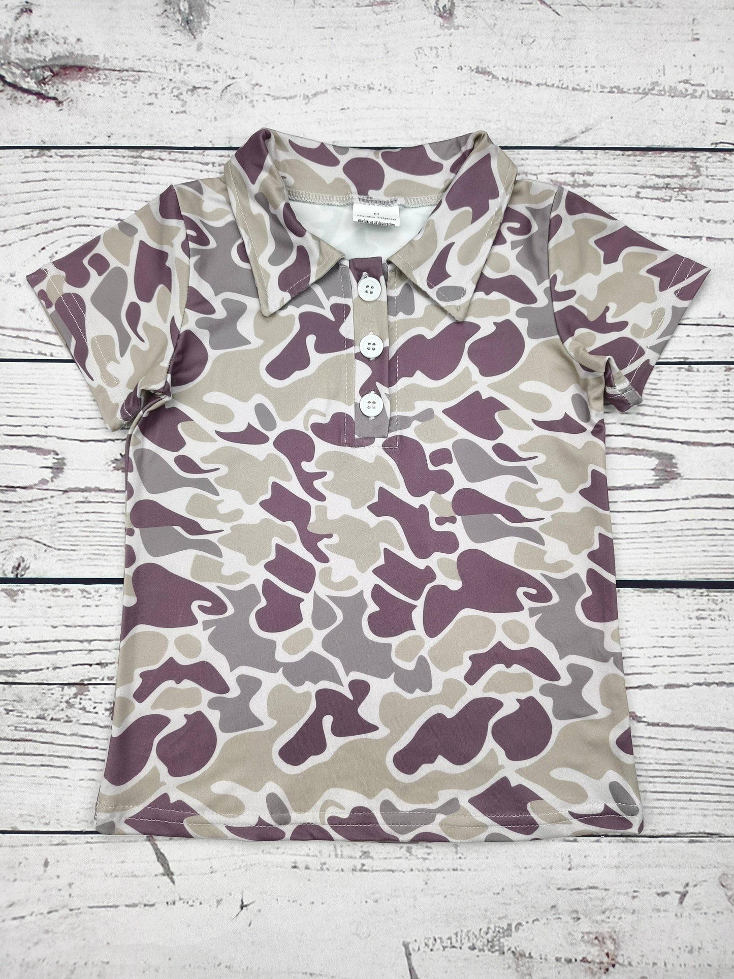 Camouflage Printed Hunting Polo