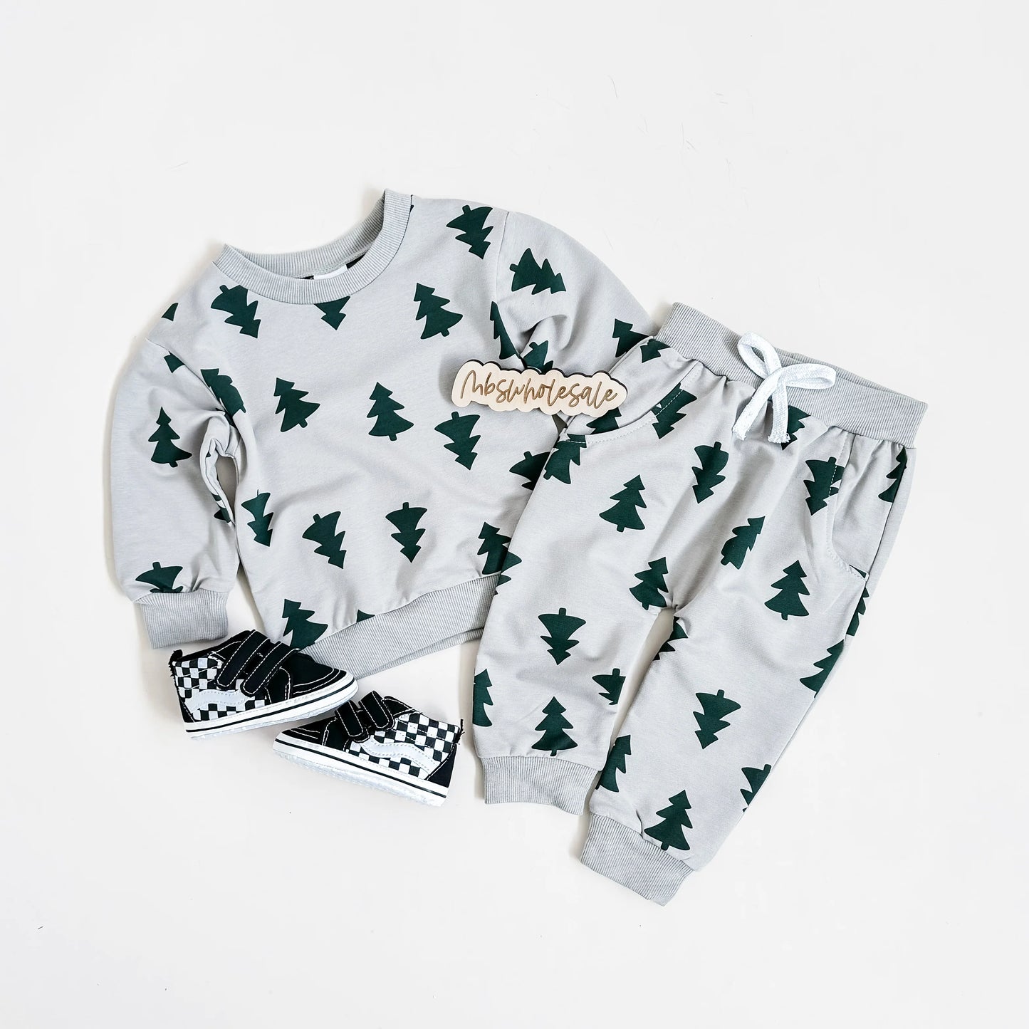 Gray Pine Joggers Set