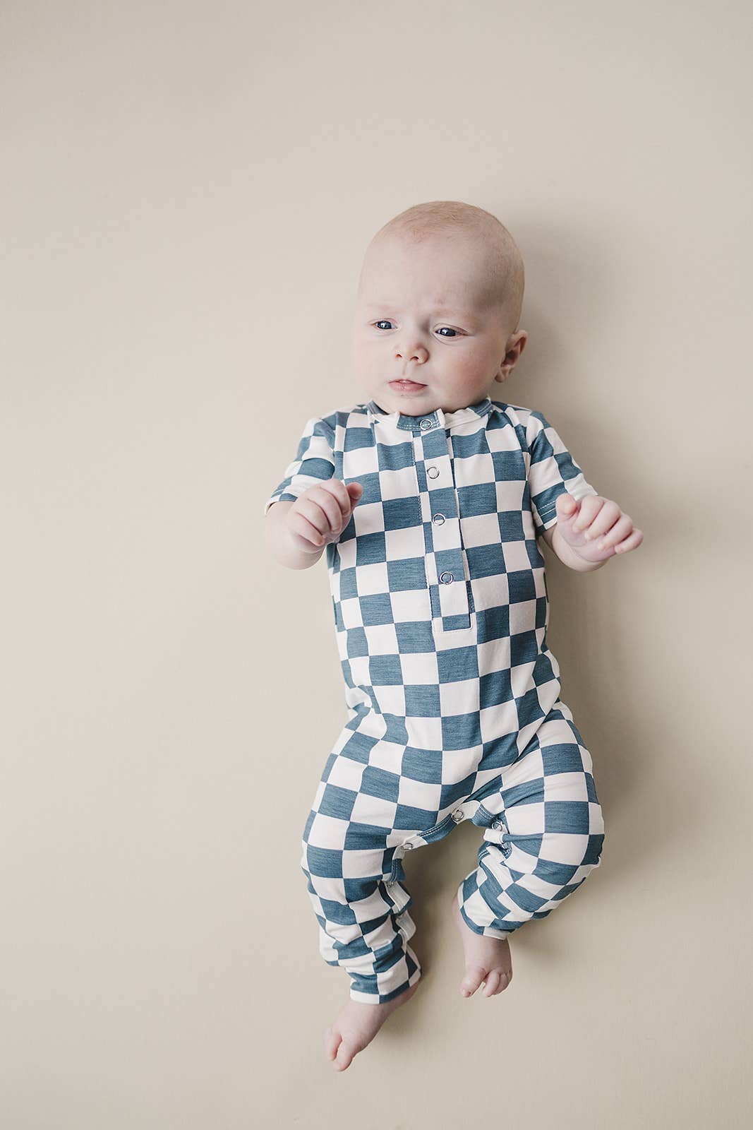 Bamboo Checkered Jumpsuit | Blue