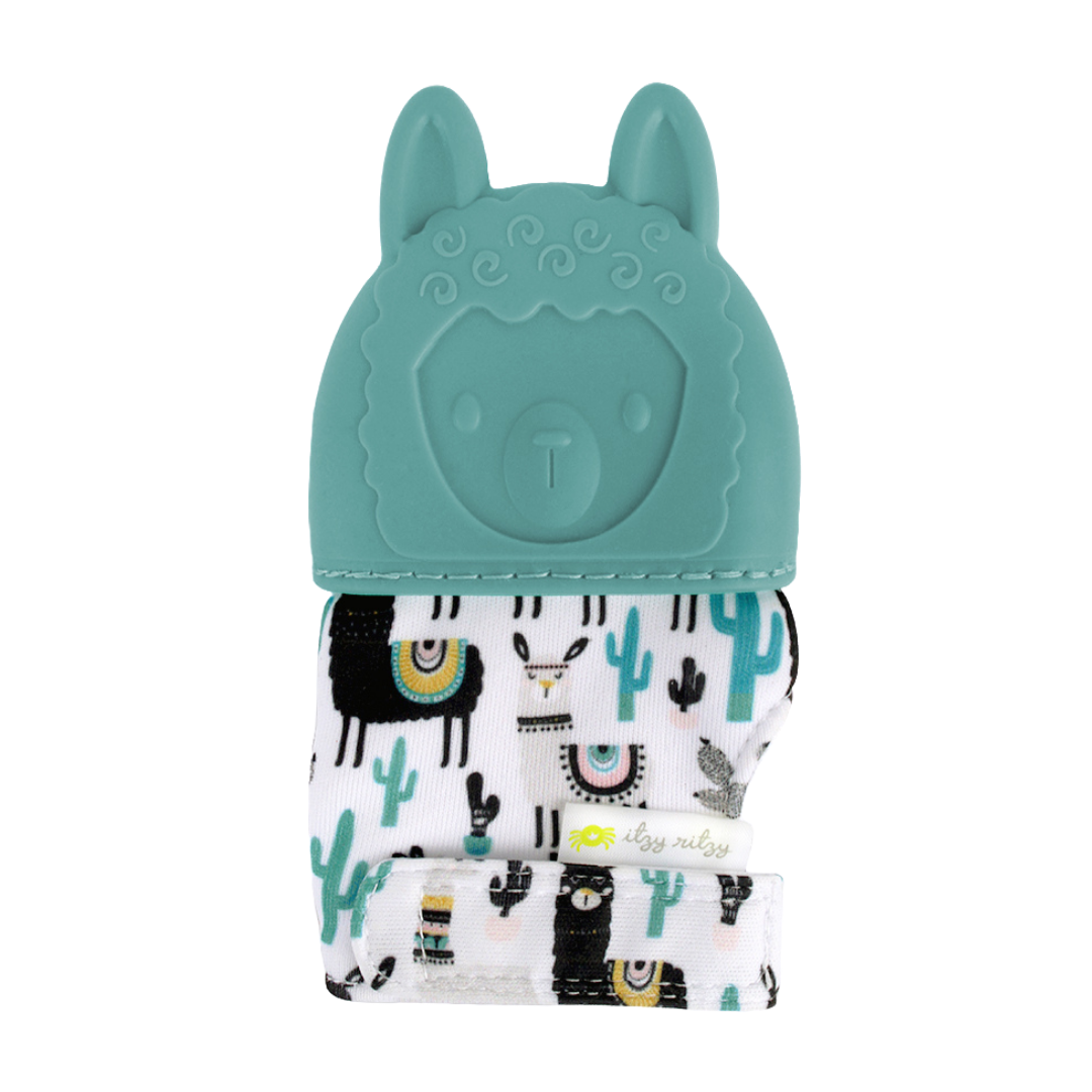 Itzy Mitt™ Silicone Teething Mitts: Leopard