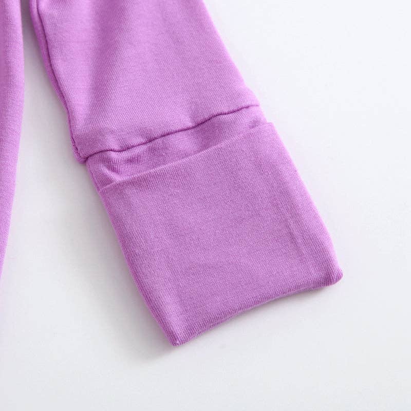 Luxie Lavender Ruffled Romper & Bow: NICU Friendly
