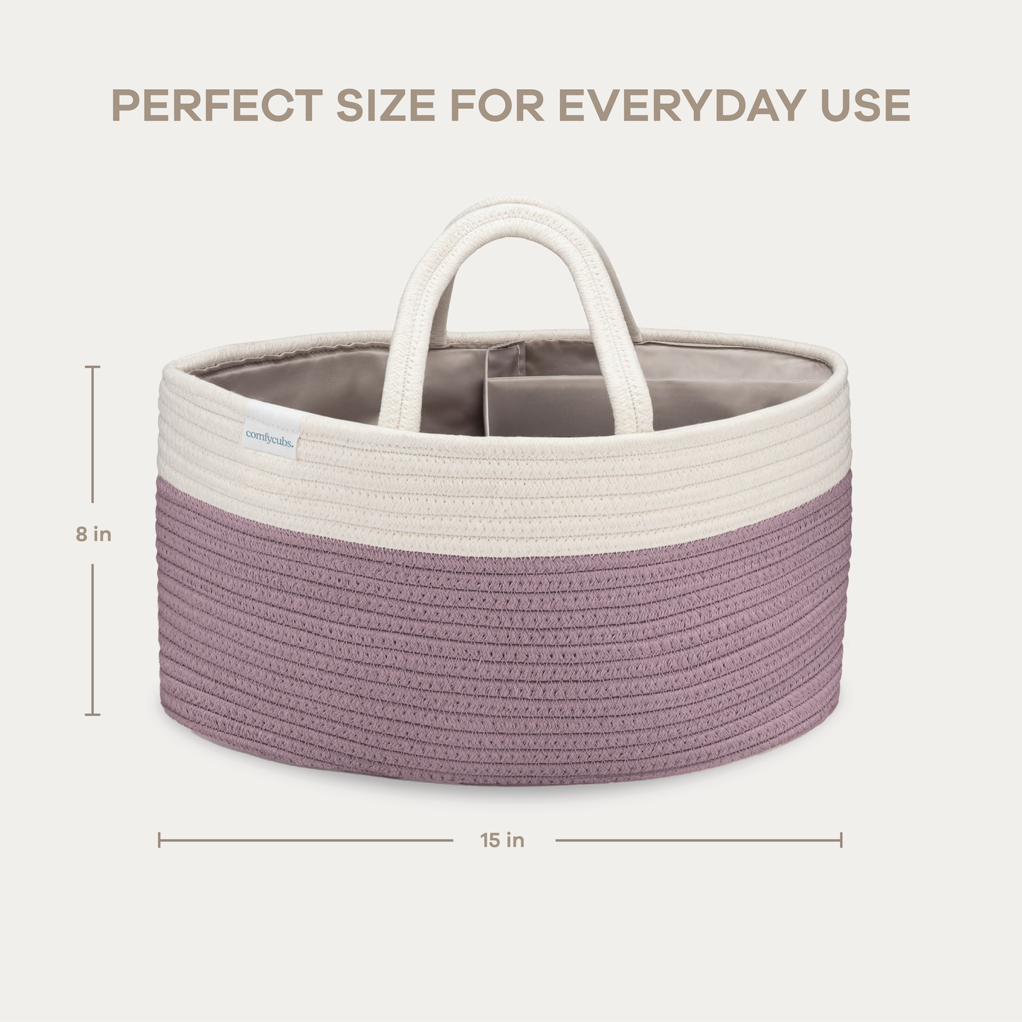 Diaper Caddy Organizer by Comfy Cubs: Mauve