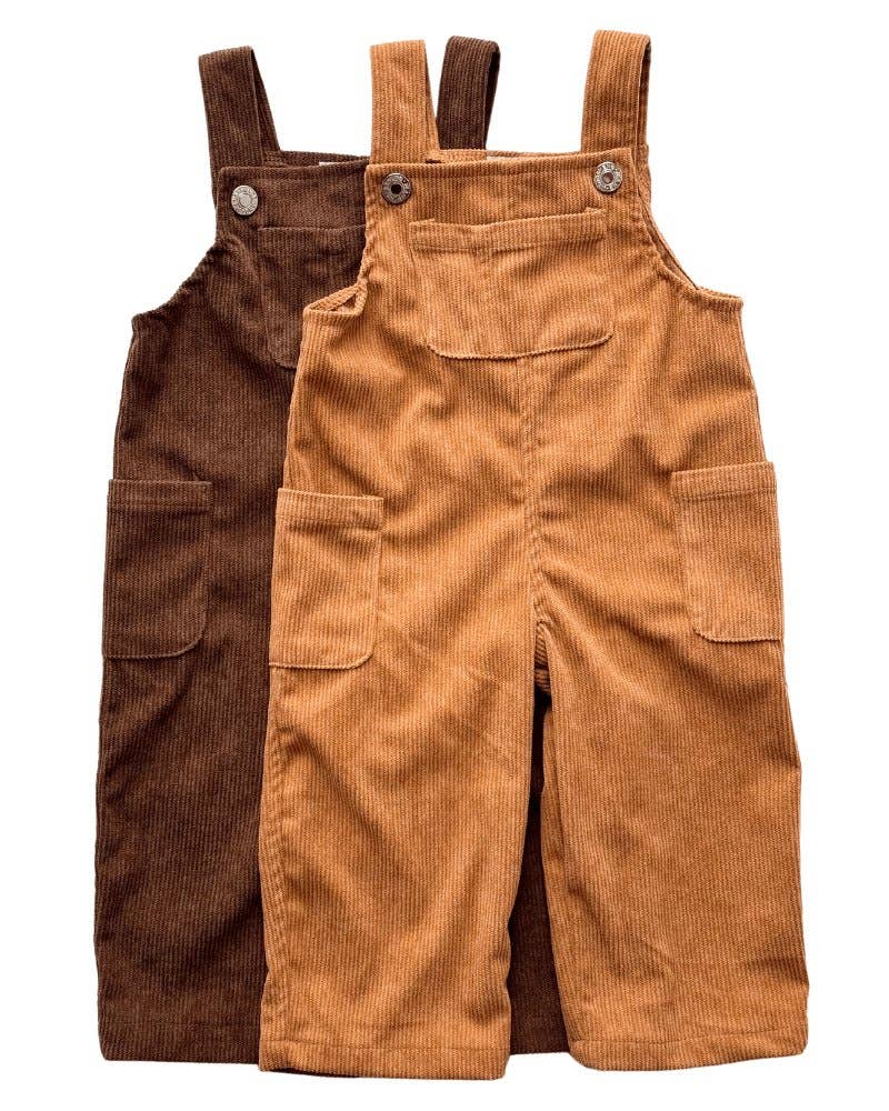 Liam Corduroy Overalls - Caramel