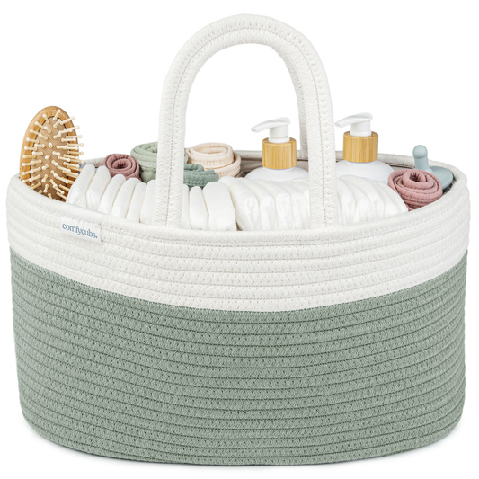 Diaper Caddy Organizer by Comfy Cubs: Sage