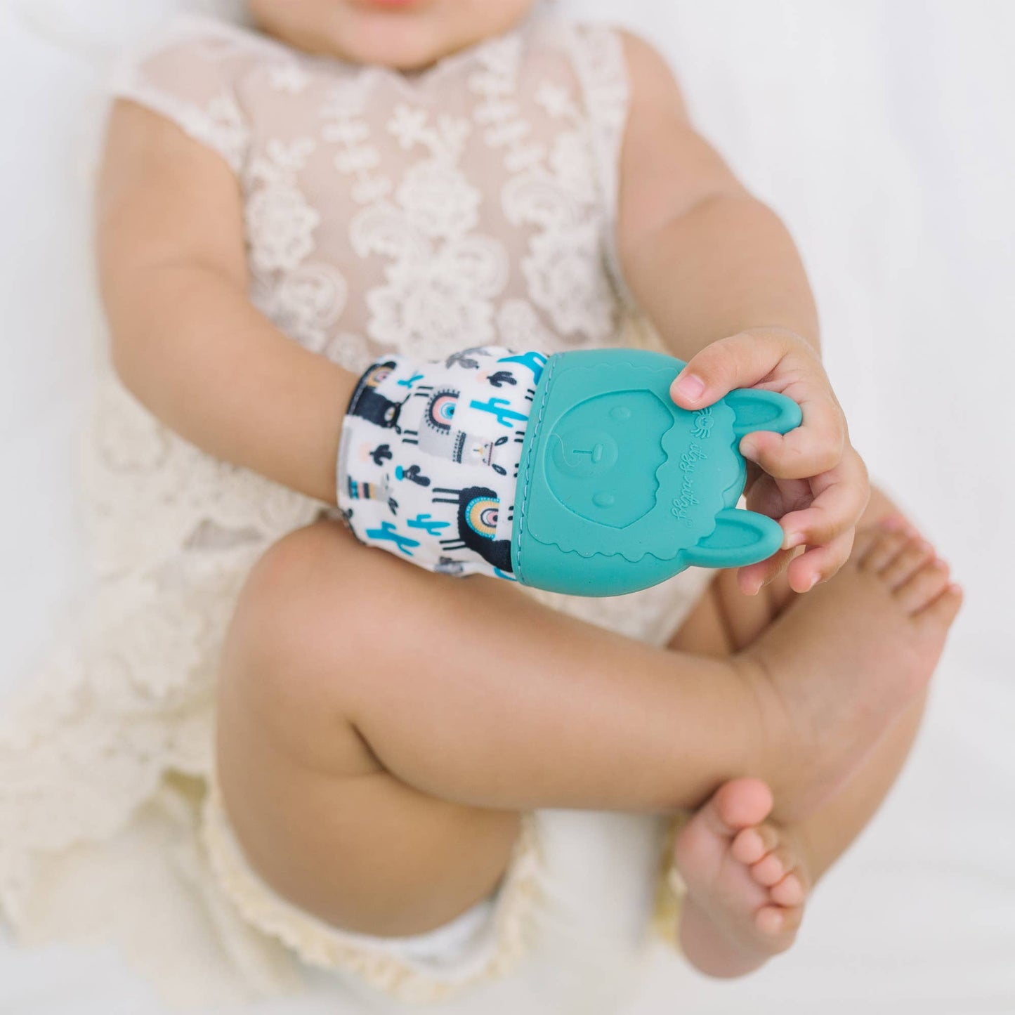 Itzy Mitt™ Silicone Teething Mitts: Sun