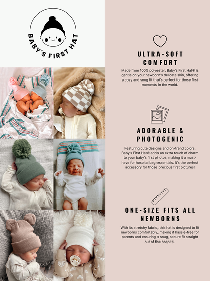 Baby's First Hat®, Petal Pink Bow
