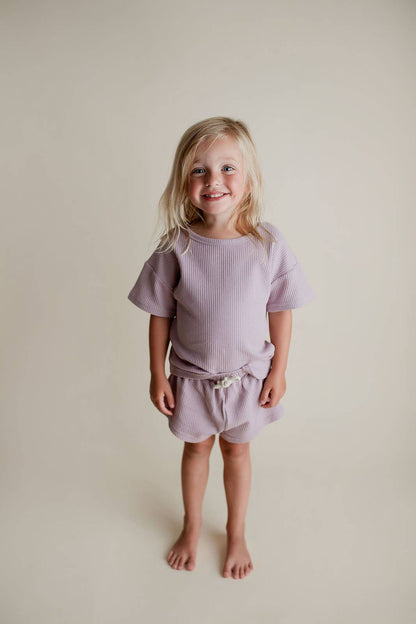 Wild Orchid Purple Waffle Set