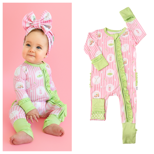 Piper Golf Ruffle Bamboo Zippy