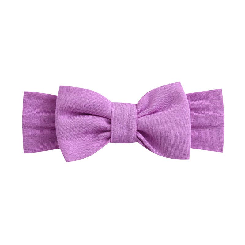 Luxie Lavender Ruffled Romper & Bow: NICU Friendly