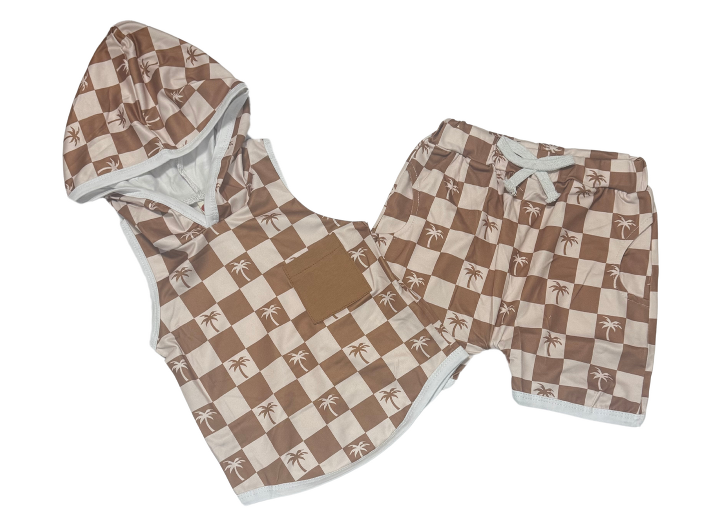 Checkered Palm Trees Set