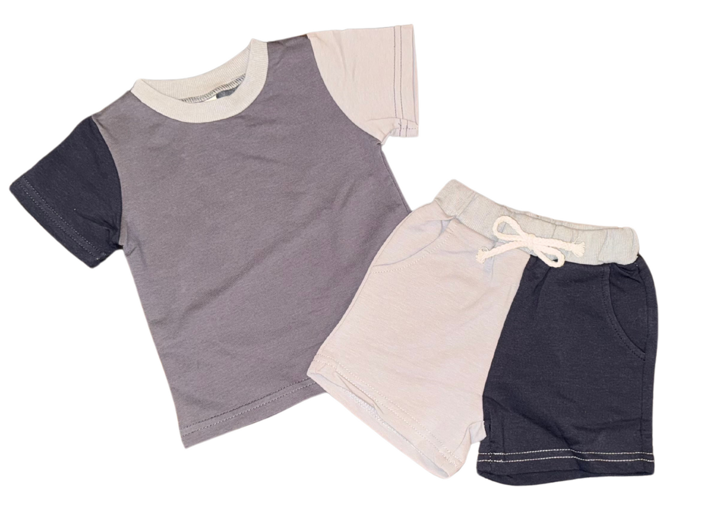 Colorblock Black Summer Set