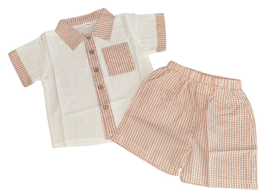 Gingham Spring Boys Set