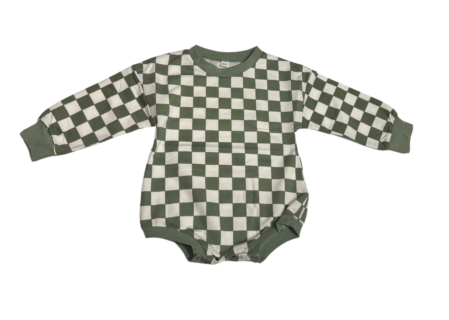 Cozy Checkered Bubble - Green