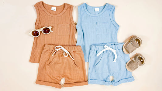 Waffle Knits Tank Set