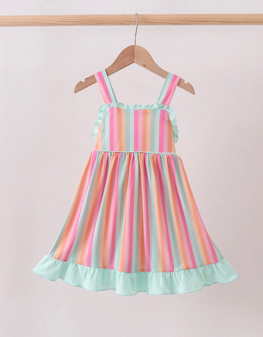 Rainbow Stripe Dress