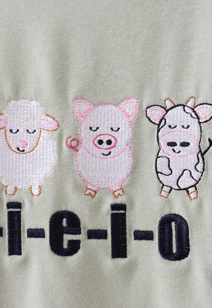 E-I-E-I-O Embroidery Jumper