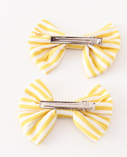 Piggie Hair Bow - Yellow