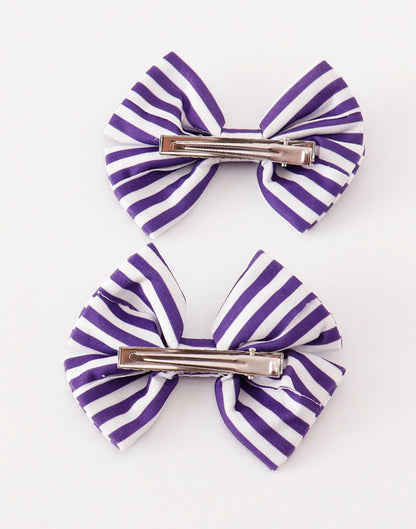 Piggie Hair Bow - Purple