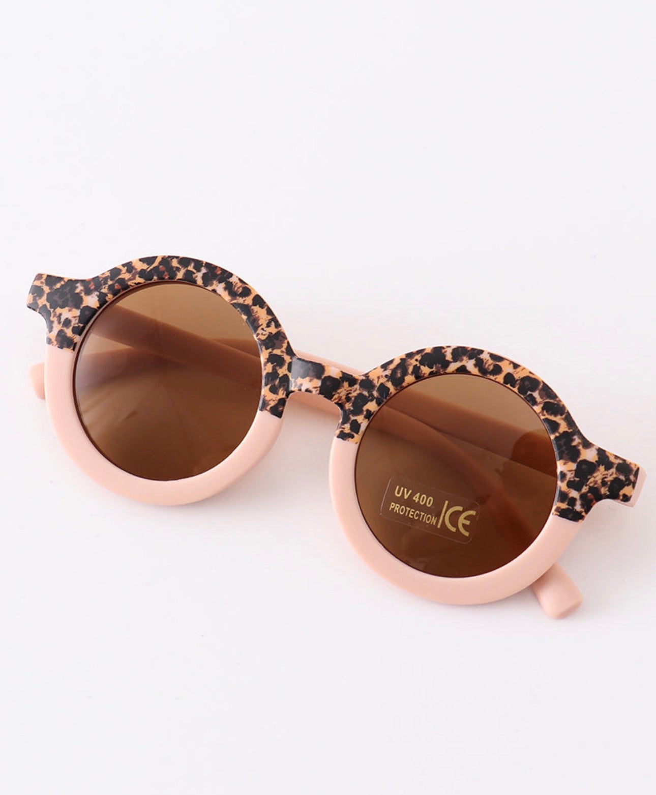 Retro Cheetah Sunglasses - Pink