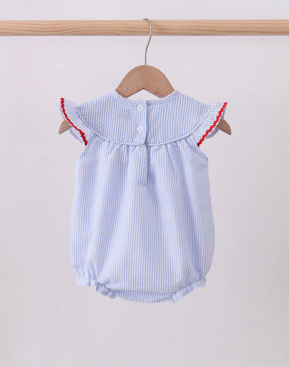 Patriotic embroidery sis bubble