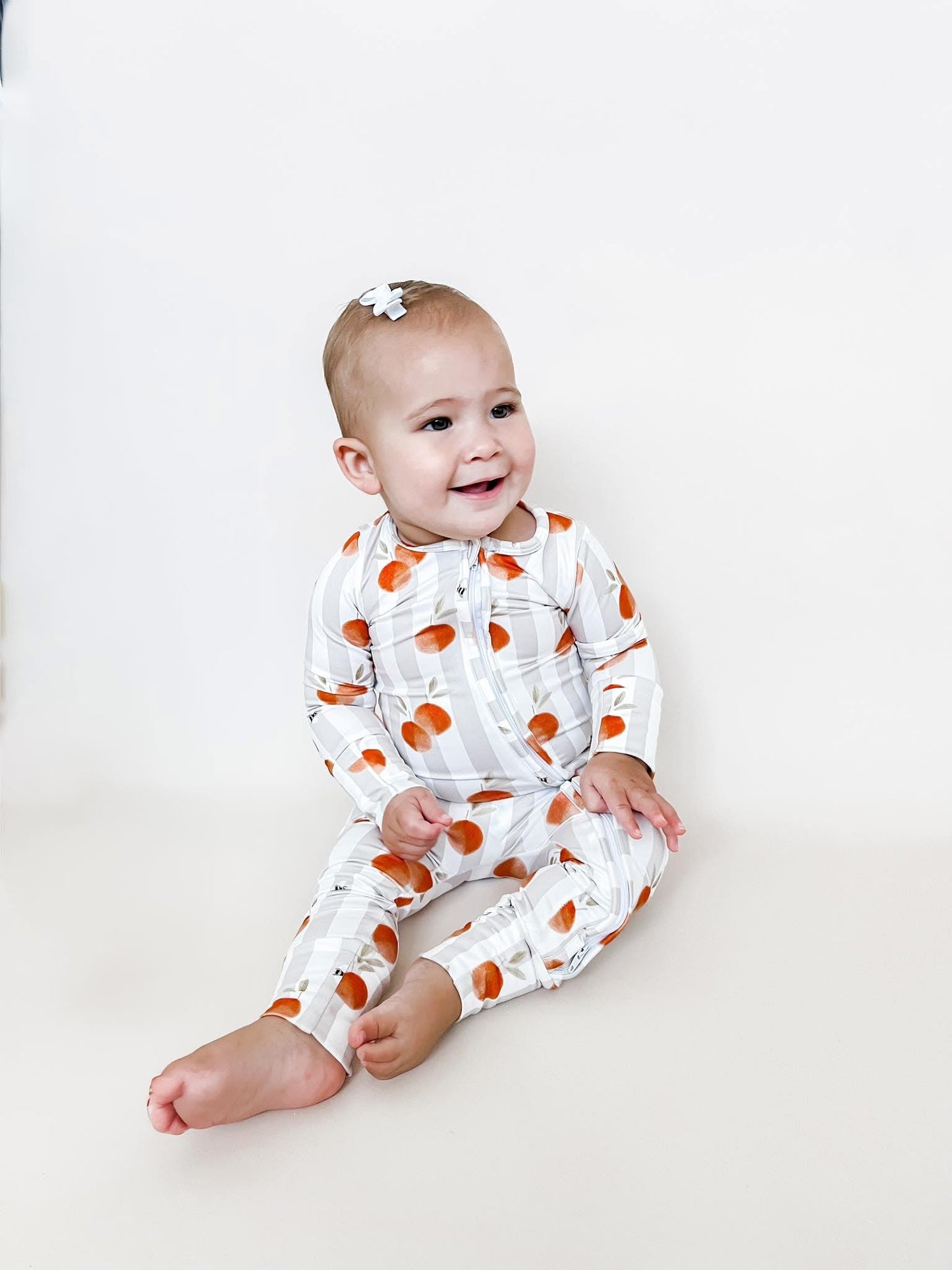 Tangerine Stripe Zippy