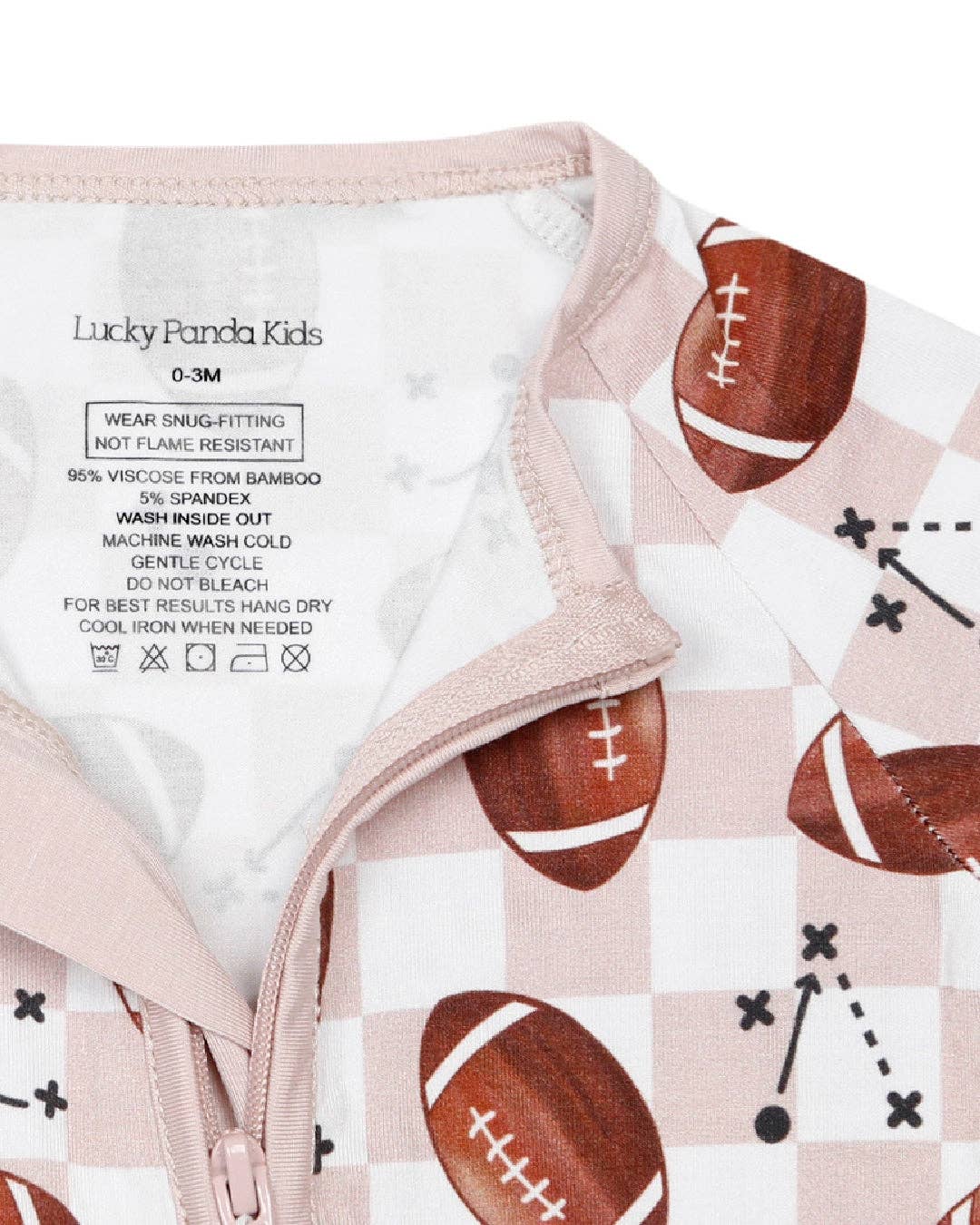 Bamboo Baby Clothing Unisex Zip Romper | Game Day