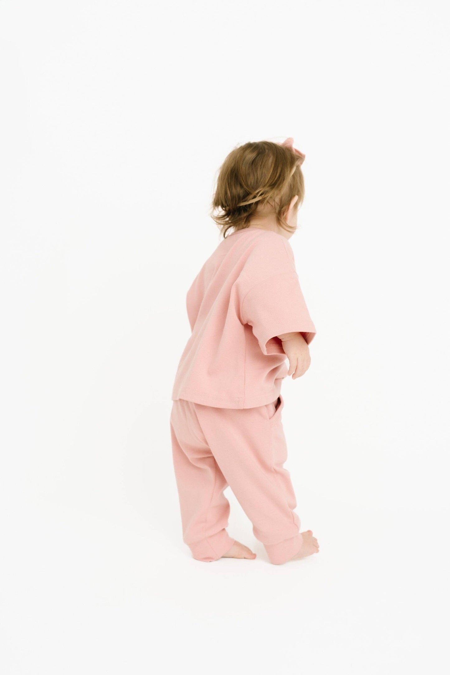 Pink Duck Embroidered Slouchy Set