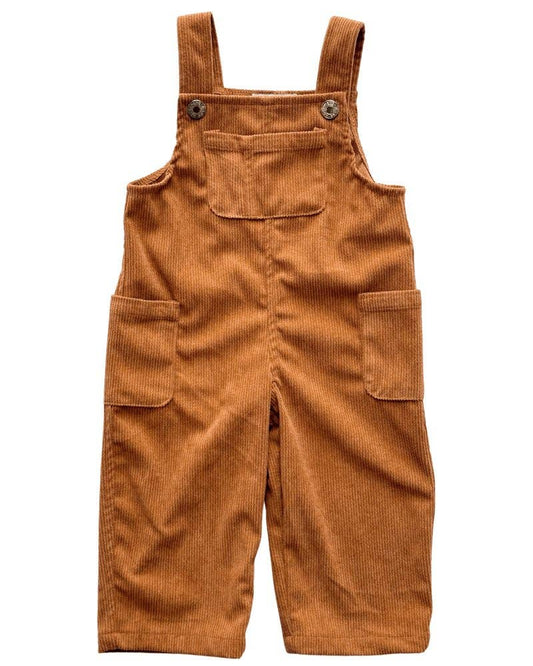 Liam Corduroy Overalls - Caramel