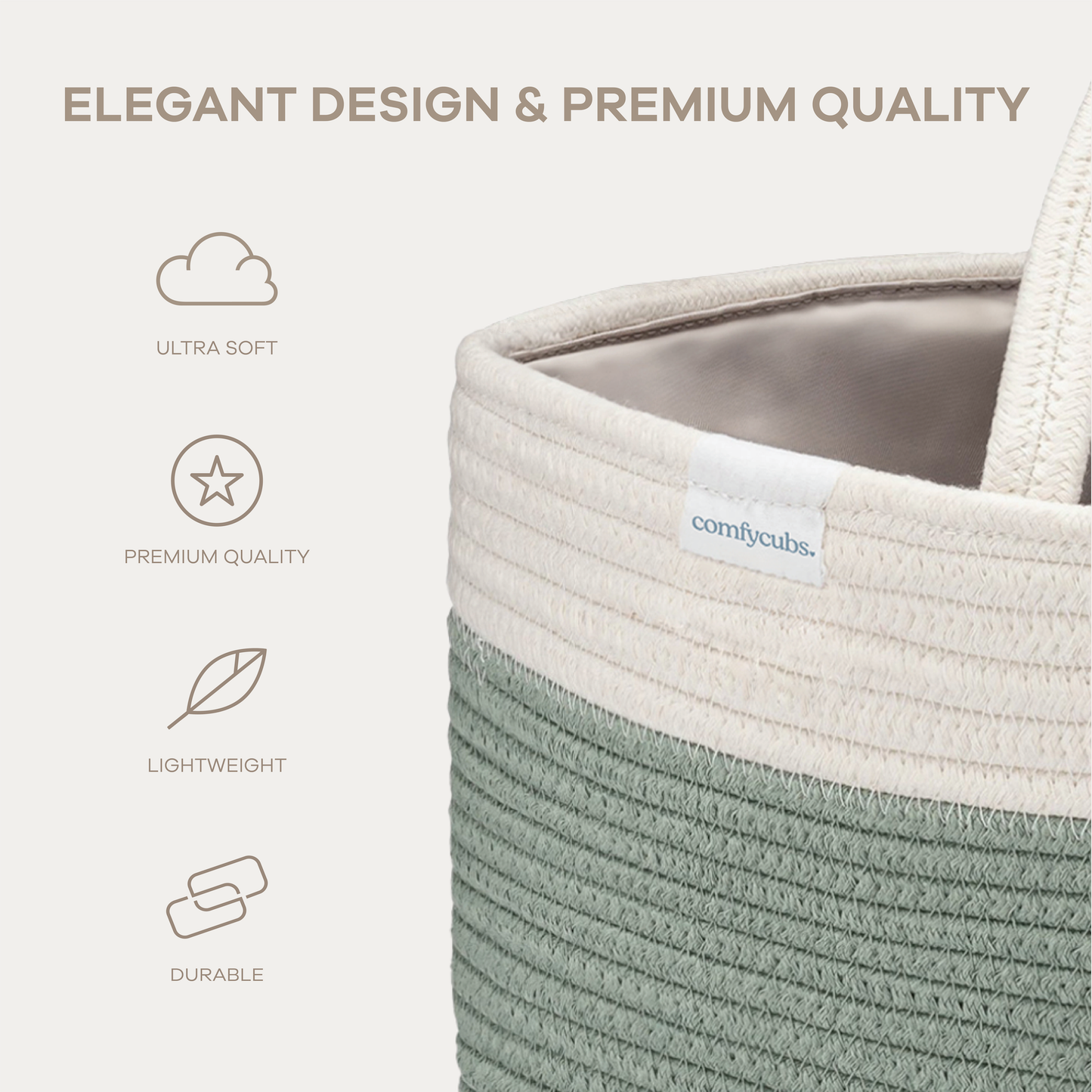 Diaper Caddy Organizer by Comfy Cubs: Sage