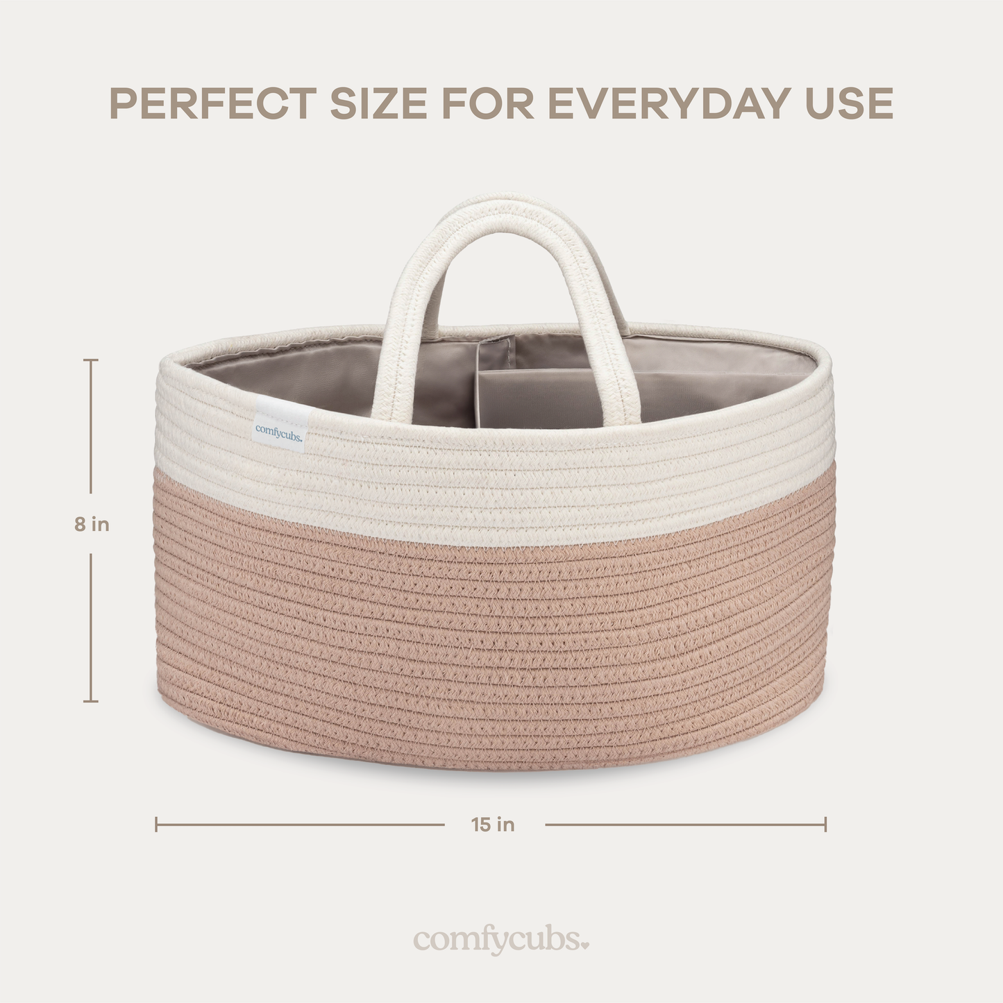 Diaper Caddy Organizer by Comfy Cubs: Blush