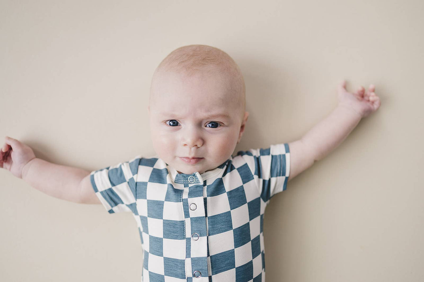 Bamboo Checkered Jumpsuit | Blue