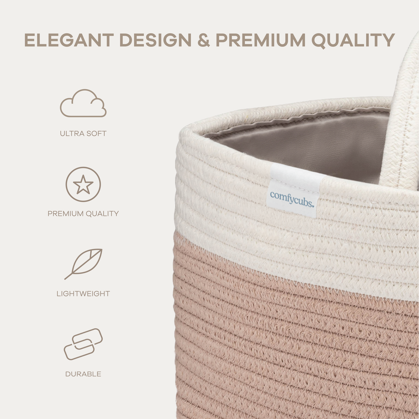Diaper Caddy Organizer by Comfy Cubs: Blush