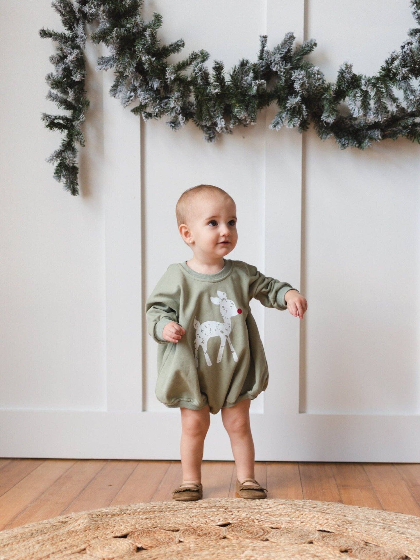 Rudolph Oversized Sweatshirt Romper