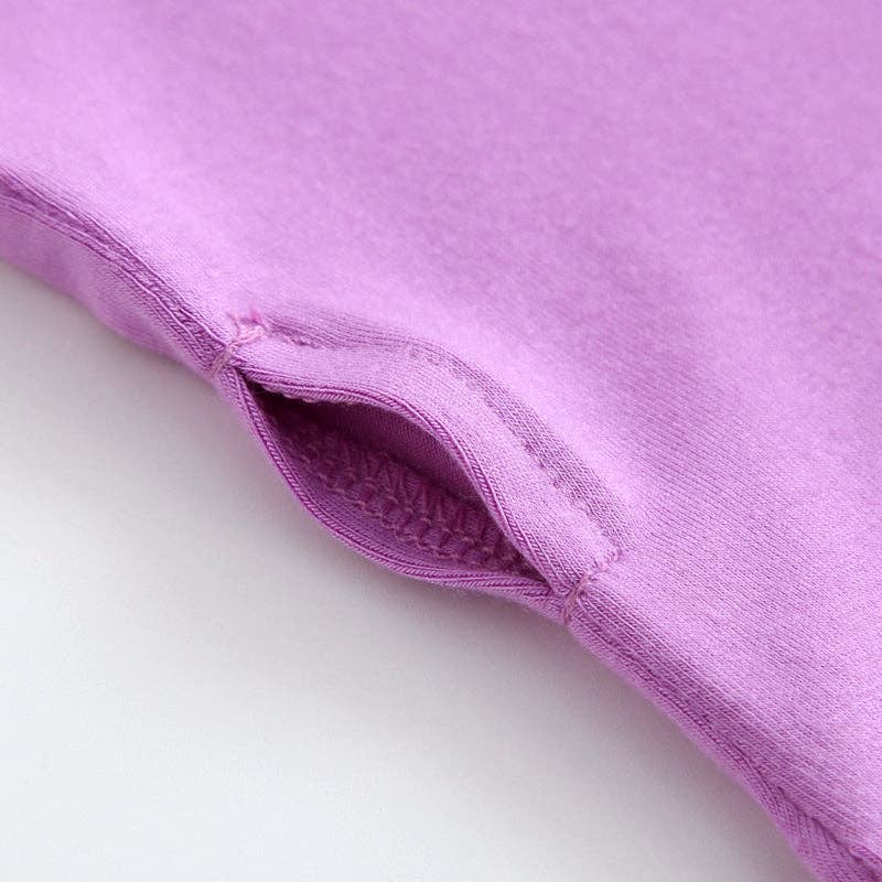 Luxie Lavender Ruffled Romper & Bow: NICU Friendly
