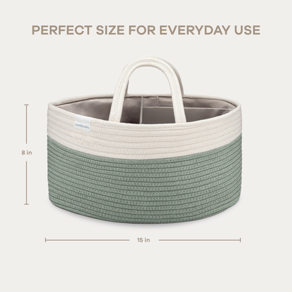 Diaper Caddy Organizer by Comfy Cubs: Sage